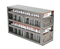 Alkali Scientific&trade; Upright Freezer Combination Drawer Racks for15 & 50ml Centrifuge Tubes (60 )15ml & (30) 50ml Tubes