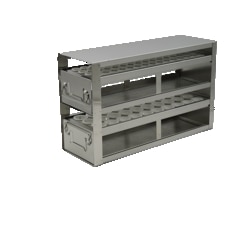 Alkali Scientific&trade; Upright Freezer Drawer Rack for 15ml Centrifuge Tubes – Rack Only (2 Drawers; 120 Tubes)