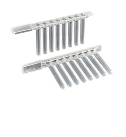 Alkali Scientific&nbsp;CellPro&trade; Tip Comb, 8, V-Bottom, PP, for KingFisher&trade;, 240 bags of 2 pieces, 480 / CS, STERILE