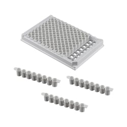 Alkali Scientific&nbsp;ASI&trade; 96 Well ELISA Plate, 8-Stripwell, Detachable, High Binding, 50/cs, White Frame & White Well