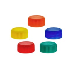 Alkali Scientific&nbsp;CellPro&trade; Screw Cap for 2.0mL (MT3172) Microtube, Assorted Colors (Red, Blue, Green, Yellow, Orange), w/ O-Ring, DNase, RNase & Pyrogen-Free, 1000/Case, Yellow