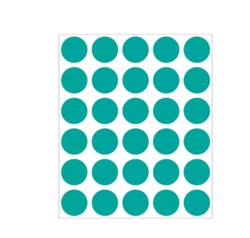 Alkali Scientific&nbsp;ASI&trade; Laboratory Label, Color Coded Dot – Sheet Form - 3/4