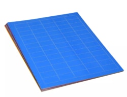 Alkali Scientific&nbsp;ASI&trade; Cryo Label Sheets, 38x19mm for General Use, Blue, 1200 labels, 20 sheets/Cs