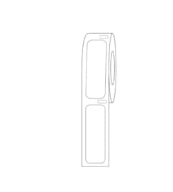 Alkali Scientific&nbsp;ASI&trade; Direct Thermal Cryo Label, 38x13mm for Cryogenic Vials, 750 per Roll, 1/Roll, Orange