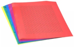 Alkali Scientific&nbsp;ASI&trade; Cryo Label Sheets, 9.5mm Dots for 0.5-1.5mL Tubes, Assorted, 4800 labels, 25 sheets/Cs