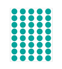 Alkali Scientific&nbsp;ASI&trade; Laboratory Label, Color Coded Dot – Sheet Form - 1/2
