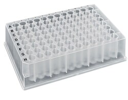 Alkali Scientific CellPro™ Deep Well Plate, 96 Round Well, 1.2mL, 31.5mm height, U-bottom, for Nunc™, Black Alphanumeric Printing, PP, 10 bags of 5 pieces, 50 / CS, DNase, RNase & Pyrogen-Free