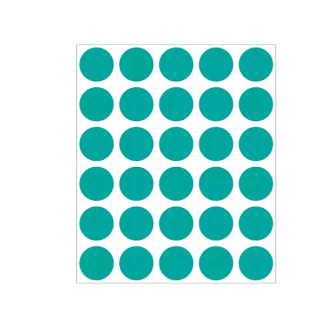 Alkali Scientific ASI Laboratory Label, Color Coded Dot – Sheet Form ...