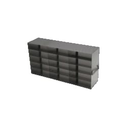 Alkali Scientific&trade; Stainless Steel Upright Freezer Rack for Plasma Boxes, 3x5 configuration, 15 Box Capacity