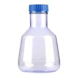 Alkali Scientific&nbsp;Erlenmeyer Shake Flask, PC Conical, Flat Bottom, Sterile, 2L, 6/Case, Vented Cap