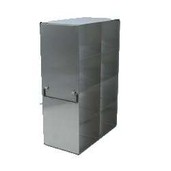 Alkali Scientific&trade; Upright Freezer Racks for 3.75″ Boxes- Rack Only- 2 Boxes Deep x 4 Boxes High