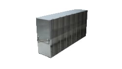 Alkali Scientific&trade; Upright Stainless-Steel Freezer Racks for 96-Well and 384-Well Plates with Locking Rod – Rack Only (168-196 Plates)
