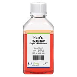 Alkali Scientific CellPro™ Ham's F12 medium, Kaighn's modification, 500ml, 10/Case