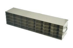 Alkali Scientific&trade; Stainless Steel Upright Freezer Rack for 25-Place Slide Boxes, 7x4, 28 Box Capacity