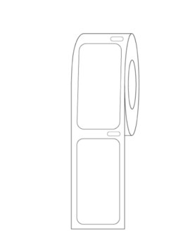 Alkali Scientific&nbsp;ASI&trade; Direct Thermal Cryo Label, 38x19mm for Lg Vials/Tubes, 750 per Roll, 1/Roll, White