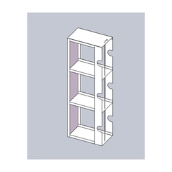 Alkali Scientific&trade; Vertical Freezer Half (Slim) Rack for 3