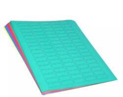 Alkali Scientific&nbsp;ASI&trade; Cryo Label Sheets, 33x13mm for 1.5-2mL Tubes, White, 1700 labels, 20 sheets/Cs