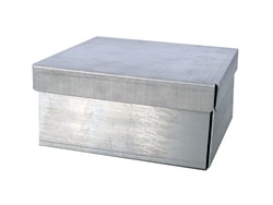 Alkali Scientific&trade; 3″ Aluminum Box for Storage of Samples or Tubes with 4 Drain Holes, 81 Cell Divider