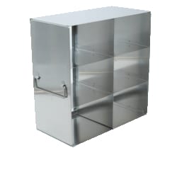 Alkali Scientific&trade; Upright Freezer Racks for Large 3.75″ Boxes- Rack Only- 2 Boxes Deep x 3 Boxes High