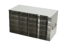 Alkali Scientific&trade; Stainless Steel Upright Freezer Rack for 96-Well Flipper Reversible Boxes, 4 x 5 Configuration, 20 Box Capacity