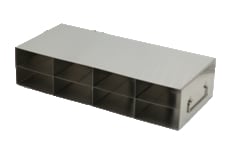Alkali Scientific&trade; Stainless Steel Upright Freezer Rack for 96-Well Flipper Reversible Boxes, 4 x 2 Configuration, 8 Box Capacity