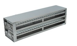 Alkali Scientific&trade; Upright Freezer Drawer Racks for Blood Sample Tubes, Fits 3ml Tubes, 250 Tube Capacity, 2 Drawers