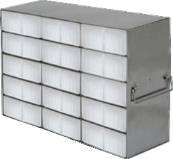 Alkali Scientific&trade; Upright Freezer Rack for 50-Cell 1.5ml Microtube Storage Boxes, 3x6x2 Configuration, 18 Box Capacity