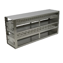 Alkali Scientific&trade; Upright Freezer Drawer Rack for 50mL Centrifuge Tubes – Rack Only (2 Drawers, 78 Tubes)