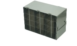 Alkali Scientific&trade; Upright Freezer Racks for 96 Deep-Well Microtiter Plates and Microtube Racks with Locking Rod – Rack Only – 3 x 4, 12 Box Capacity