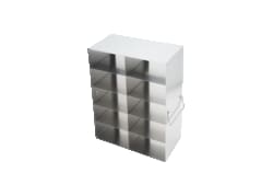 Alkali Scientific&trade; Upright Stainless-Steel Freezer Racks for 3” Boxes- Rack Only- 2 Boxes Deep x 5 Boxes High