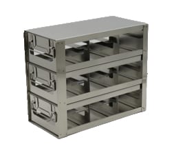 Alkali Scientific&trade; Upright Freezer Drawer Rack for 0.2mL Tube 96-Well PCR Boxes, 3x3 configuration