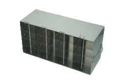 Alkali Scientific™ Upright Freezer Racks for 96 Deep-Well Microtiter Plates and Microtube Racks with Locking Rod – Rack Only – 4 x 4, 16 Box Capacity