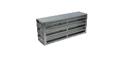 Alkali Scientific&trade; Upright Freezer Drawer Racks for Blood Sample Tubes, Fits 3ml Tubes, 375 Tube Capacity, 3 Drawers