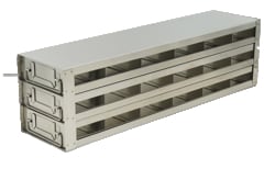 Alkali Scientific&trade; Upright Freezer Drawer Rack for 96 Deep-Well Microtiter Boxes; 6 x 3 Configuration, 18 Box Capacity