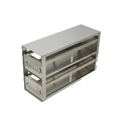 Alkali Scientific™ Upright Freezer Drawer Racks for Storage of Bottles, 2 Drawers, Area Capacity: 15″ x 4 1/2″
