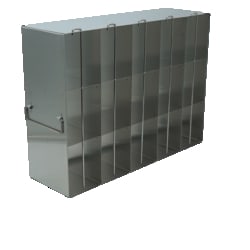 Alkali Scientific&trade; Stainless Steel Upright Freezer Rack for SBS Formatted Boxes (Micronic, Fluidx), 5x3 configuration, 15 Box Capacity