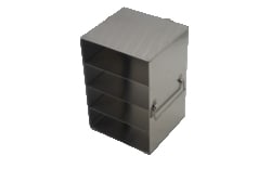 Alkali Scientific&trade; Upright Freezer Rack for 50-Cell 1.5ml Microtube Storage Boxes, 1x4x2 Configuration, 8 Box Capacity