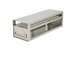 Alkali Scientific™ Upright Freezer Drawer Rack for 15ml Centrifuge Tubes – Rack Only (1 Drawer; 60 Tubes)