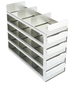 Alkali Scientific™ Upright Sliding Tray Freezer Rack for 2