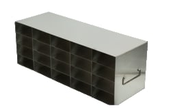 Alkali Scientific&trade; Stainless Steel Upright Freezer Rack for 96-Well Flipper Reversible Boxes, 5 x 4 Configuration, 20 Box Capacity