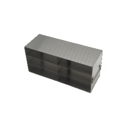 Alkali Scientific&trade; Stainless Steel Upright Freezer Rack for Plasma Boxes, 2x3 configuration, 6 Box Capacity