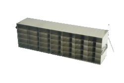 Alkali Scientific&trade; Stainless Steel Upright Freezer Rack for 25-Place Slide Boxes, 7x5, 35 Box Capacity