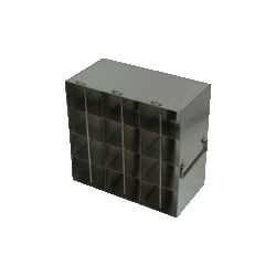 Alkali Scientific&trade; Stainless Steel Upright Freezer Rack for MATRIX Boxes, FluidX Boxes & Micronic Racks – 3 Boxes Deep x 4 Boxes High