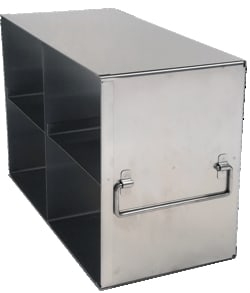 Alkali Scientific&trade; Upright Freezer Racks for 3.75″ Boxes- Rack Only- 2 Boxes Deep x 2 Boxes High