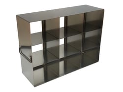 Alkali Scientific&trade; Upright Freezer Racks for 3.75″ Boxes- Rack Only- 3 Boxes Deep x 3 Boxes High