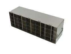 Alkali Scientific&trade; Stainless Steel Upright Freezer Rack for 0.2ml Tube 96-Well PCR Boxes 5 x 4 Configuration, 20 Box Capacity