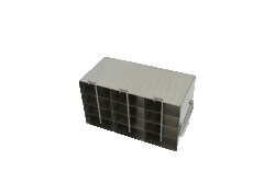 Alkali Scientific&trade; Stainless Steel Upright Freezer Rack for 0.2ml Tube 96-Well PCR Boxes 3 x 4 Configuration, 12 Box Capacity