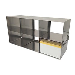 Alkali Scientific&trade; Upright Freezer Racks for 3.75″ Boxes- Rack Only- 3 Boxes Deep x 2 Boxes High
