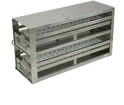 Alkali Scientific&trade; Upright Freezer Drawer Rack for Blood Sample Tubes – Fits 4ml, 4.5ml, 6ml, 7ml Tubes, 170 Capacity, 2 Drawers