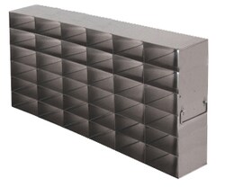 Alkali Scientific&trade; Stainless Steel Upright Freezer Rack for 25-Place Slide Boxes, 36 Box Capacity